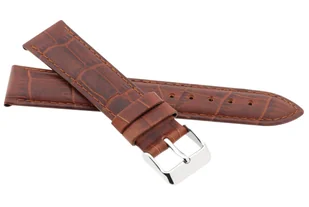 Skórzany pasek do zegarka 22 mm JVD R41703-22 brązowy - Akcesoria do zegarków - miniaturka - grafika 1