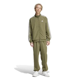 Męski Dres ADIDAS M 3S WV TT TS IY6655 – Oliwkowy - Dresy męskie - miniaturka - grafika 1