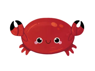 Balon foliowy Krab - 64 x 36 cm - 1 szt. - Balony i akcesoria - miniaturka - grafika 1