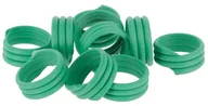 Akcesoria do hodowli zwierząt - Kerbl Hobbyfarming Pierścienie spiralne, 18 mm, zielone tworzywo sztuczne, 100 szt. - miniaturka - grafika 1