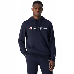 Bluza męska Champion Hooded Sweatshirt granatowa 220726 BS501 2XL - Bluzy męskie - miniaturka - grafika 1