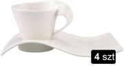 Szklanki - Villeroy&Boch New Vawe zestaw kawowy cappuccino 8el - miniaturka - grafika 1