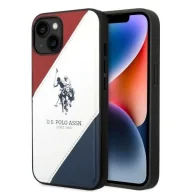 Etui i futerały do telefonów - Etui U.S. Polo Assn. Tricolor Embossed na iPhone 14 - białe - miniaturka - grafika 1