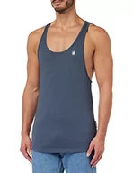 Koszulki męskie - G-STAR RAW Lash Muscle Tanktop męski t-shirt, Niebieski (Fantem Blue D22544-c627-863), XS - miniaturka - grafika 1