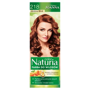 Joanna Naturia Color Farba do włosów nr 218-miedziany blond 150g 70436 - Farby do włosów i szampony koloryzujące - miniaturka - grafika 1
