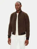 Kurtki męskie - Milestone Kurtka skórzana MSDario 531621 60695 Brązowy Regular Fit - miniaturka - grafika 1