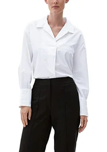 s.Oliver BLACK LABEL Women's 2122130 bluzka, biała, 48 - Bluzki damskie - miniaturka - grafika 1