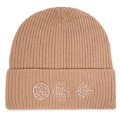 Czapki damskie - Czapka Guess AW5404 POL01 Beżowy - miniaturka - grafika 1