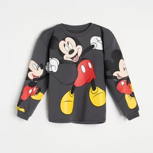 Bluzki dla dziewczynek - Reserved - Bluza Mickey Mouse - Szary - grafika 1