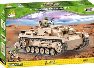 Cobi Historical Collection WWII Sturmgeschutz III Ausf.D-Dak niemieckie działo pancerne 2529 - Klocki - miniaturka - grafika 1