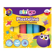 Akcesoria rzeźbiarskie - Plastelina Strigo, 6 Kolorów - miniaturka - grafika 1