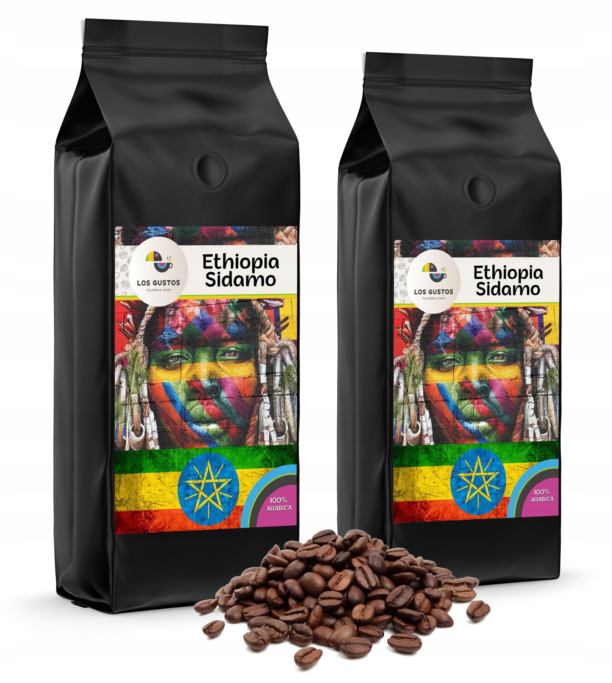 Kawa ziarnista Etiopia Sidamo 2x1000 Los Gustos
