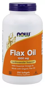 Now Foods Foods FOODS Flax Oil (Olej lniany) 1000mg 250 kaps. NW211 - Witaminy i minerały - miniaturka - grafika 2