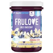 Konfitury, marmolady, powidła - ALLNUTRITION FRULOVE MUS OWOCOWY JAGODOWO WANILIOWY 500G - miniaturka - grafika 1