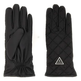 Damskie Rękawice GUESS GLOVES AW5187NYL02-BLA – Czarny - Rękawiczki - miniaturka - grafika 1