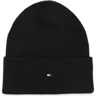 Czapki damskie - Tommy Hilfiger Czapka ESSENTIAL FLAG | z dodatkiem kaszmiru - miniaturka - grafika 1