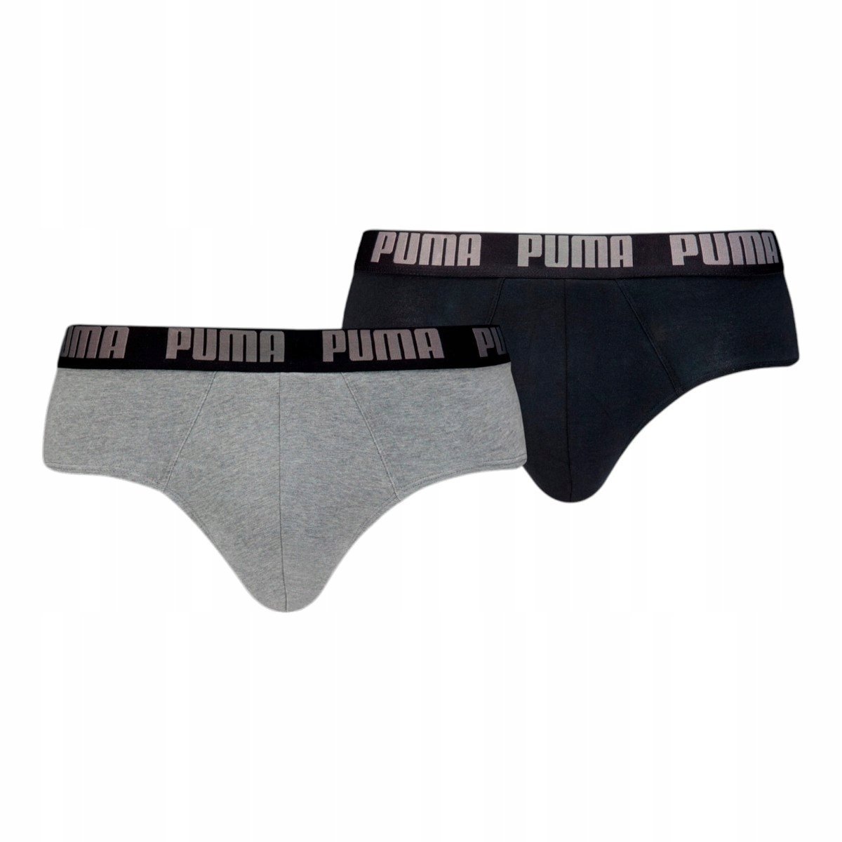 Puma Majtki Męskie Slipy Brief 2P Czarne/Szare R.L