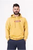 Bluzy męskie - Bluza męska Nebbia  Red Label hoodie 149 yellow XXL - miniaturka - grafika 1