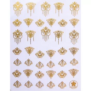 Naklejki Do Paznokci Cienkie Colorf Cb Gold 174 - Ozdoby do paznokci - miniaturka - grafika 1