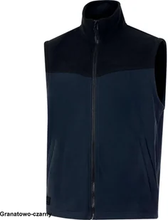 GILLI - CIEPŁA POLAROWA KAMIZELKA POLIESTER 280 g/m2 - Ciemnoszary-czarny 3XL - Kamizelki męskie - miniaturka - grafika 1