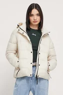 Kurtki damskie - Superdry kurtka damska kolor beżowy zimowa - miniaturka - grafika 1