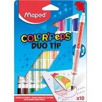 Maped flamastry dwustronne, 10 sztuk - Flamastry - miniaturka - grafika 1