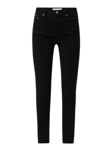 Jeansy z wysokim stanem o kroju skinny fit z dodatkiem streczu - Spodnie damskie - miniaturka - grafika 1