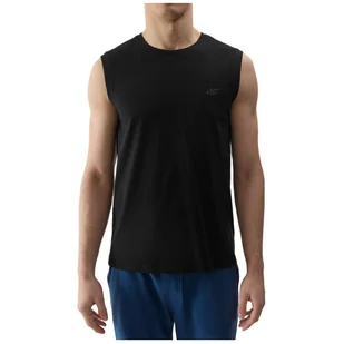 Męski podkoszulek 4F Sleeveless M075 Rozmiar: M / Kolor: czarny - Koszulki sportowe męskie - miniaturka - grafika 1