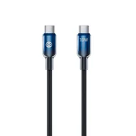 Kable USB - Forever kabel Ombre USB-C - USB-C 1,0 m 100W czarny - miniaturka - grafika 1