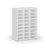 Inne meble biurowe - Regał sortujący PRIMO WHITE, 800 x 420 x 1087 mm, 27 przegród, biały - miniaturka - grafika 1