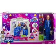 Lalki dla dziewczynek - Mattel Stacja kosmiczna Zestaw + Lalka Space Discovery GXF27 GXF27 - miniaturka - grafika 1