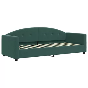 Sofa z funkcją spania, ciemnozielona, 80x200 cm, aksamitna Lumarko! - Łóżka Sofa z funkcją spania, ciemnozielona, 80x200 cm, aksamitna Lumarko! - Łóżka - miniaturka - grafika 1