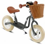 Rowerki biegowe - Puky LR M Classic ROWEREK Biegowy z koszykiem 3099 Antracit - miniaturka - grafika 1