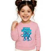 Bluzy dla dziewczynek - BLUZA DZIECIĘCA 67 SIX SEVEN KLOCKI VIRAL DLA CHŁOPCA DZIEWCZYNKI 104 - miniaturka - grafika 1