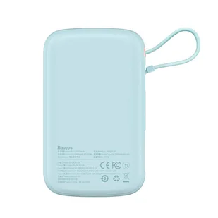 Powerbank Baseus Qpow Pro z kablem USB-C, USB-C, USB, 10000mAh, 22.5W (niebieski) - Powerbanki - miniaturka - grafika 4