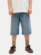 Spodenki damskie - Jack&Jones Junior Szorty jeansowe Ron 12272044 Niebieski Baggy Fit - miniaturka - grafika 1