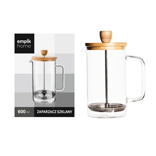 Empik Home, Zaparzacz, bambusowa Pokrywka, 600 ml - Zaparzacze i kawiarki - miniaturka - grafika 1