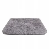 Legowiska dla psów - MIMIKO - Legowisko, poducha Shaggy szare L - miniaturka - grafika 1