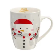 Kubki - Kubek porcelanowy zimowy świąteczny 340ml Bałwanek Winter - miniaturka - grafika 1