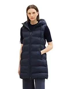 Lekka, pikowana kamizelka damska TOM TAILOR, 10668-niebieski kapitan nieba, XL - Kamizelki damskie - miniaturka - grafika 1