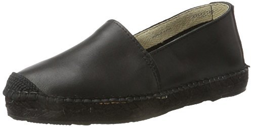 SELECTED FEMME Sfmarley New Leather Solid espadryle damskie, czarny - czarny Black - 41 EU