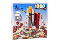 Klocki - Klocki Konstrukcyjne Rakieta Kosmiczna 6w1 Kosmos Pojazdy 1000 ele. - miniaturka - grafika 1