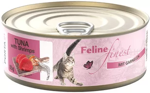 Feline Finest, 85 g - Tuńczyk z krewetkami - Mokra karma dla kotów - miniaturka - grafika 1