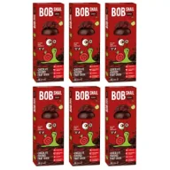 Ciastka - Bob Snail Przekąska jabłkowo-wiśniowa w ciemnej czekoladzie Zestaw 6 x 30 g - miniaturka - grafika 1