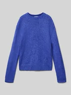 Swetry dla dziewczynek - Sweter z dzianiny z prążkowanymi wykończeniami - miniaturka - grafika 1