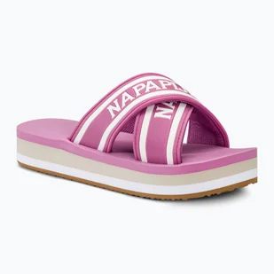 Klapki damskie Napapijri NP0A4I8K pink cyclam - Sport OUTLET - miniaturka - grafika 1