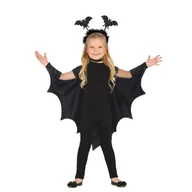 Dodatki do strojów karnawałowych - Zestaw Strój Nietoperza Peleryna Opaska 122/128 2szt. MK068 - miniaturka - grafika 1