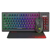 Zestawy myszka + klawiatura - Marvo Cm310 En Tkl 80%, Gaming Zestaw Przewodowy Klawiatura + Mysz + Podkładka - miniaturka - grafika 1