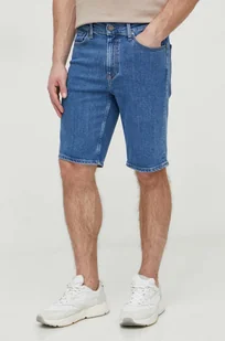 Calvin Klein szorty jeansowe męskie kolor granatowy - Spodenki męskie - miniaturka - grafika 1