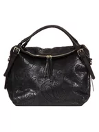 Torebki damskie - Lucca Baldi Skórzany shopper bag "Cortona" w kolorze czarnym - 40 x 36 x 16 cm - miniaturka - grafika 1